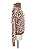 14th & Union Animal Print Brown Pullover Sweater Size L - photo 4