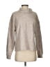 MNG Metallic Tan Turtleneck Sweater Size S - photo 1