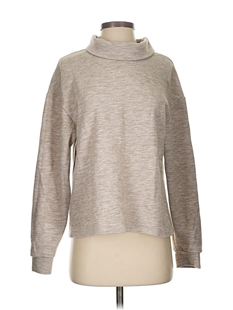 Pre-owned Mng Turtleneck Sweater In Brown