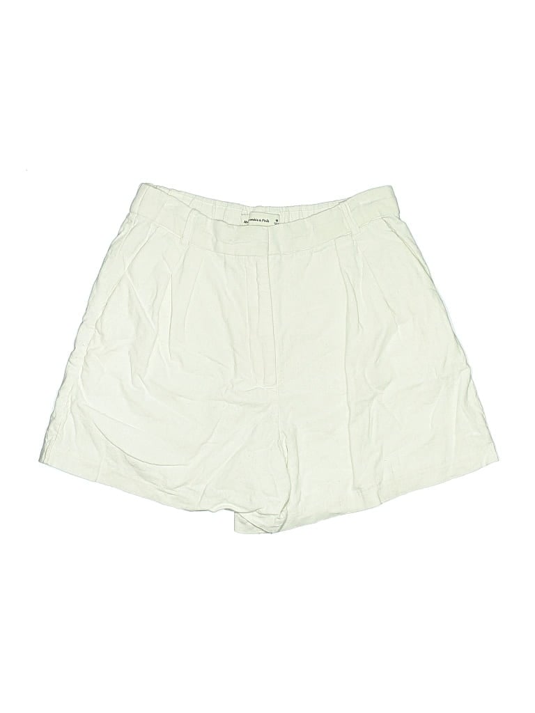 Pre-owned Abercrombie & Fitch Athletic Shorts In White