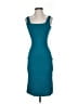 Universal Standard Color Block Teal Cocktail Dress Size 2-4 (3XS) - photo 1