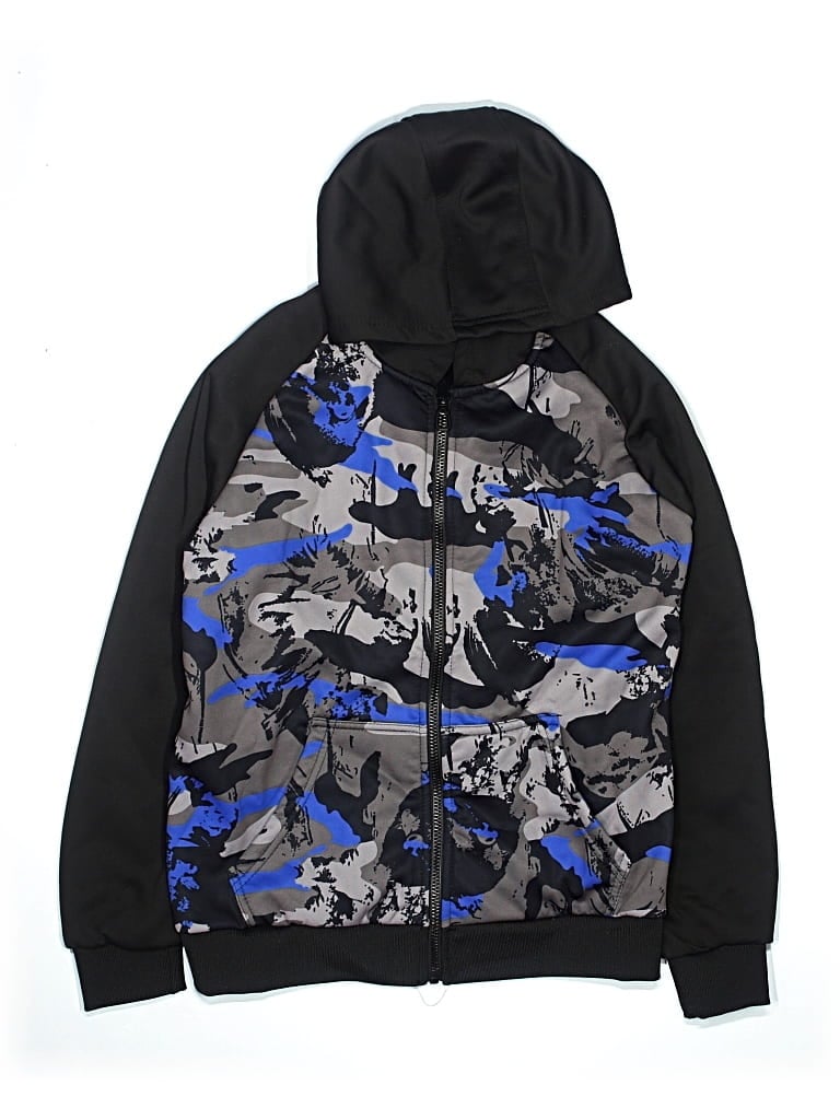 Pre-owned Assorted Brands Kids' Zip Up Hoodie In Black