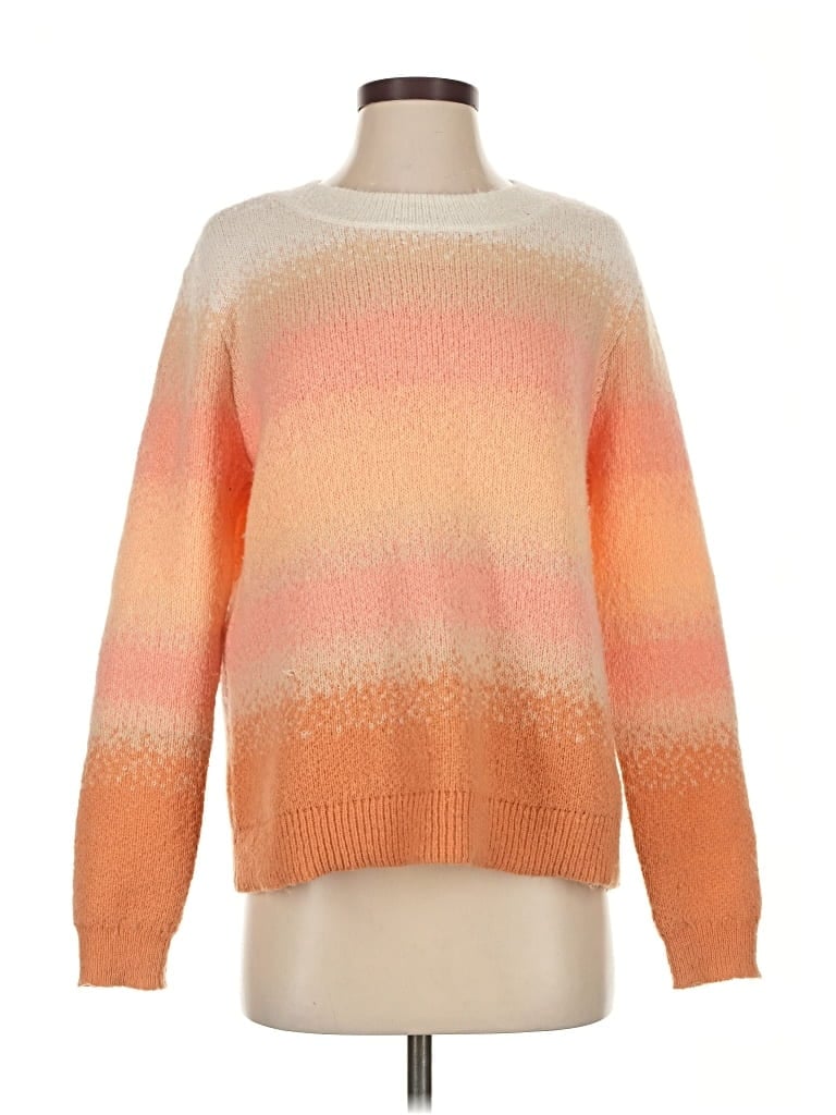 Pre-owned Candace Cameron Bure Pullover Sweater In Orange