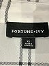 Fortune + Ivy 100% Polyester Ivory 3/4 Sleeve Blouse Size XS - photo 7