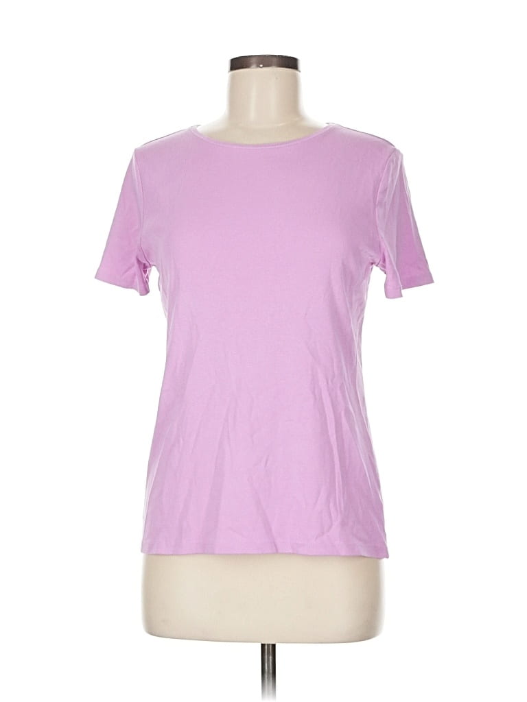 Pre-owned Talbots Short Sleeve T-shirt In Purple