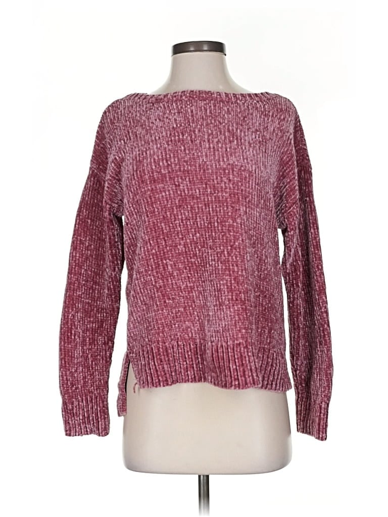 Pre-owned Jones New York Signature Pullover Sweater In Burgundy