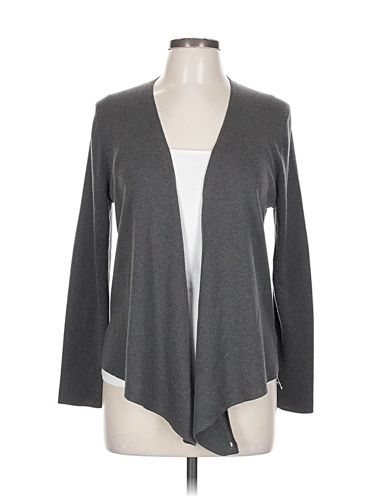 Pre-owned Nic + Zoe Cardigan Sweater In Gray