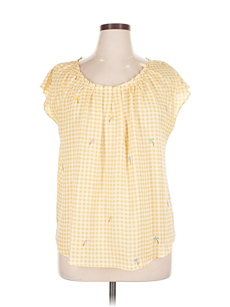 Pre-owned Lc Lauren Conrad Sleeveless Blouse In Yellow