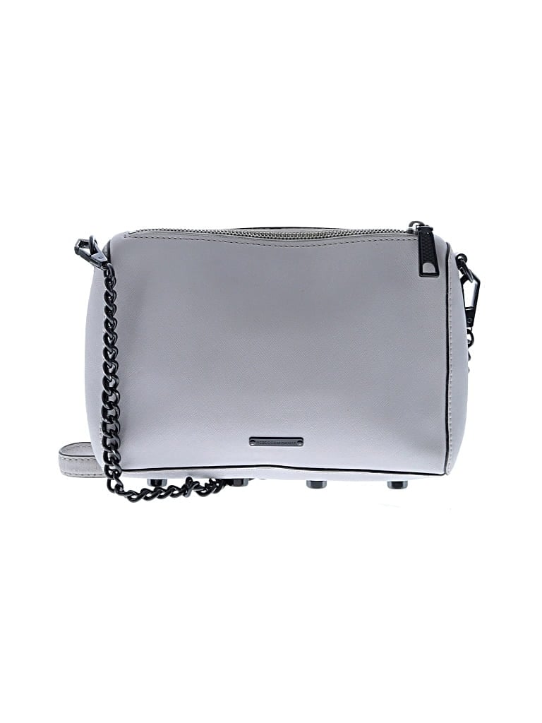 Pre-owned Rebecca Minkoff Leather Crossbody Bag In Gray