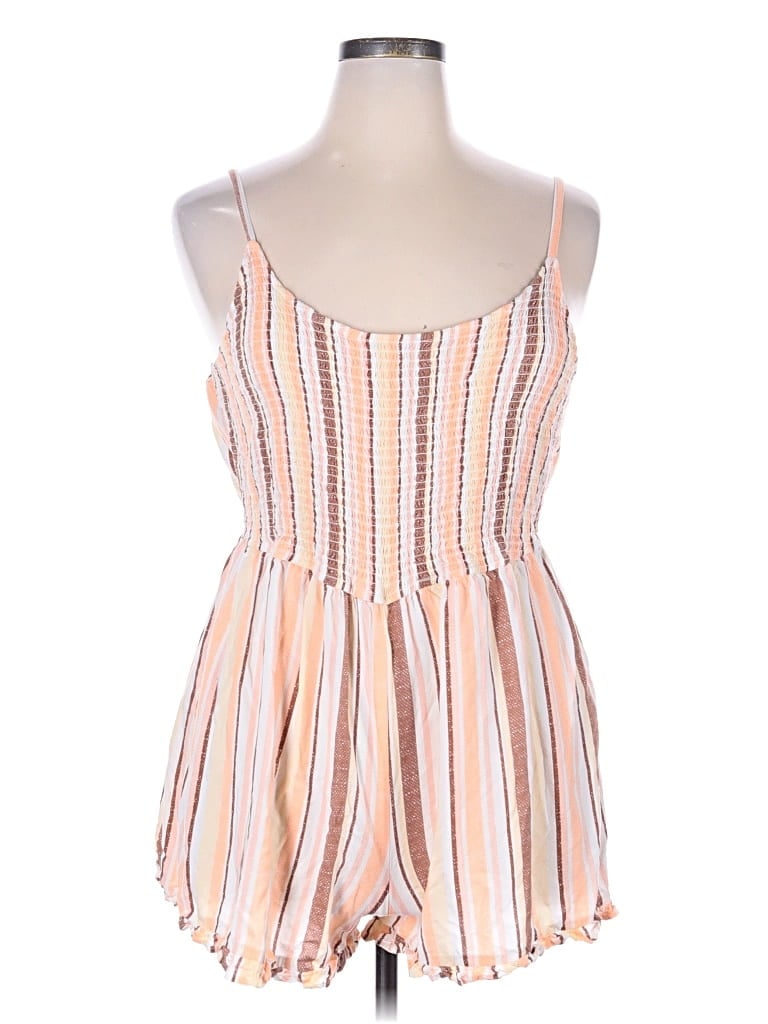 Pre-owned Derek Heart Romper In Orange