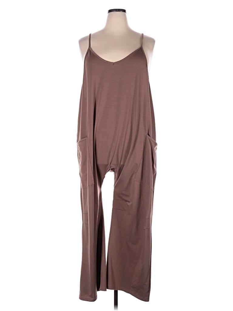 Pre-owned Unbranded Jumpsuit In Brown