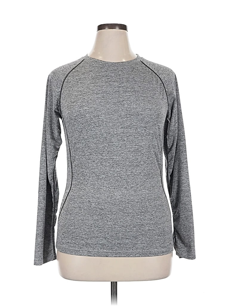 Pre-owned Unbranded Long Sleeve T-shirt In Gray