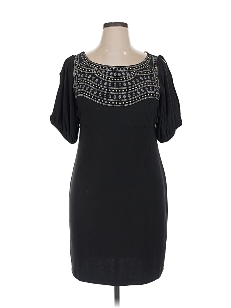 Pre-owned Bisou Bisou Cocktail Dress In Black