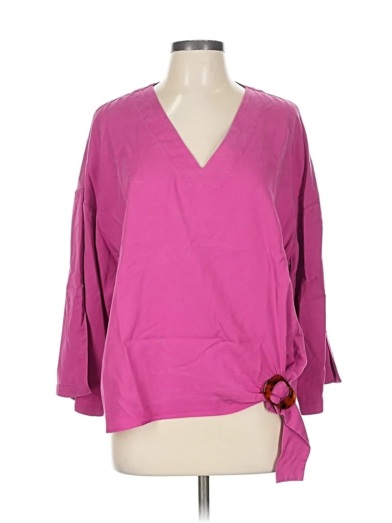 Pre-owned Marc New York Andrew Marc 3/4 Sleeve Blouse In Pink