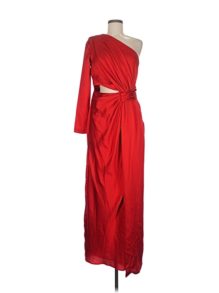 Pre-owned ml Monique Lhuillier Cocktail Dress In Red