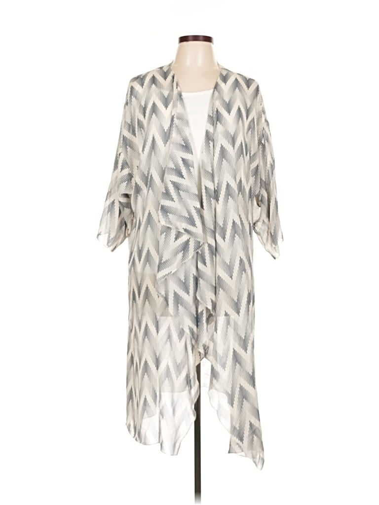 Pre-owned Lularoe Cardigan Sweater In Silver