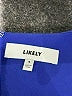 Likely Solid Blue Cocktail Dress Size 4 - photo 7