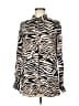 chloe kristyn Animal Print Brown Long Sleeve Blouse Size M - photo 1