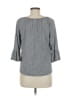 MICHAEL Michael Kors Gray 3/4 Sleeve Blouse Size M - photo 2