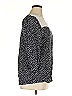Suzanne Betro Polka Dots Black Blue 3/4 Sleeve Blouse Size XL - photo 4