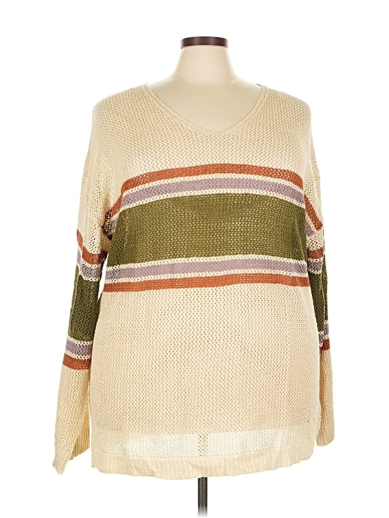 Pre-owned Cotton Bleu Pullover Sweater In Brown