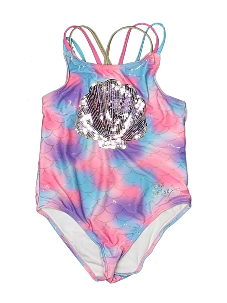 Pre-owned Betsey Johnson Kids' One Piece Swimsuit In Pink