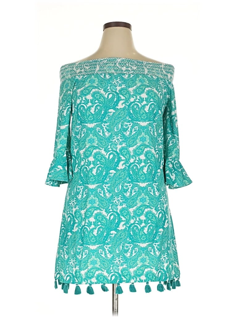 Pre-owned Cabana Life Cocktail Dress In Blue