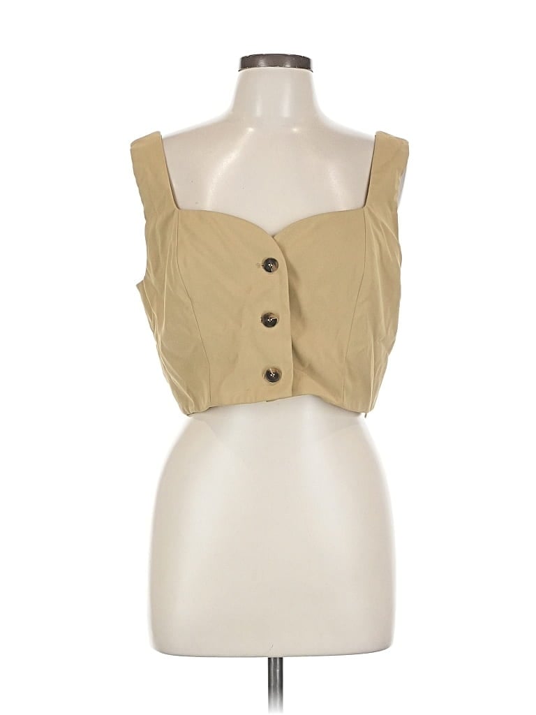Pre-owned Elodie Vest In Brown