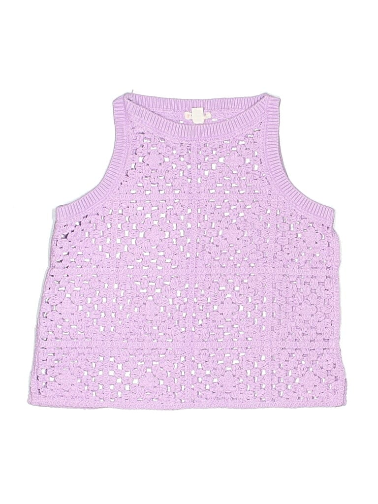 Pre-owned Crewcuts Kids' Sweater Vest In Purple