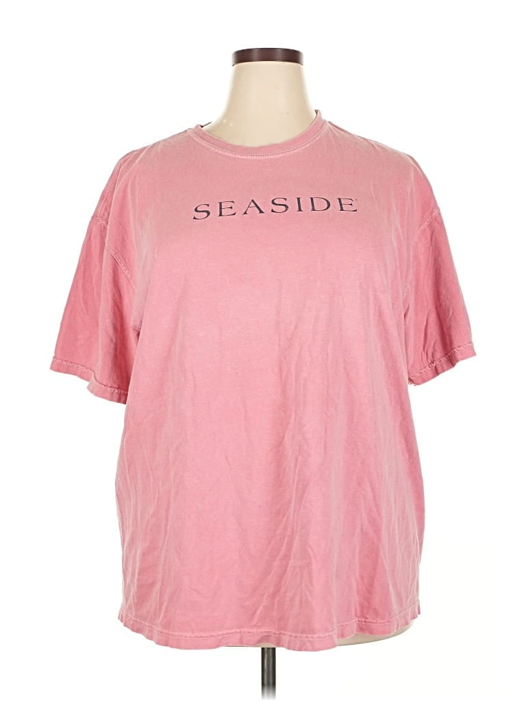 Pre-owned Assorted Brands Short Sleeve T-shirt In Pink