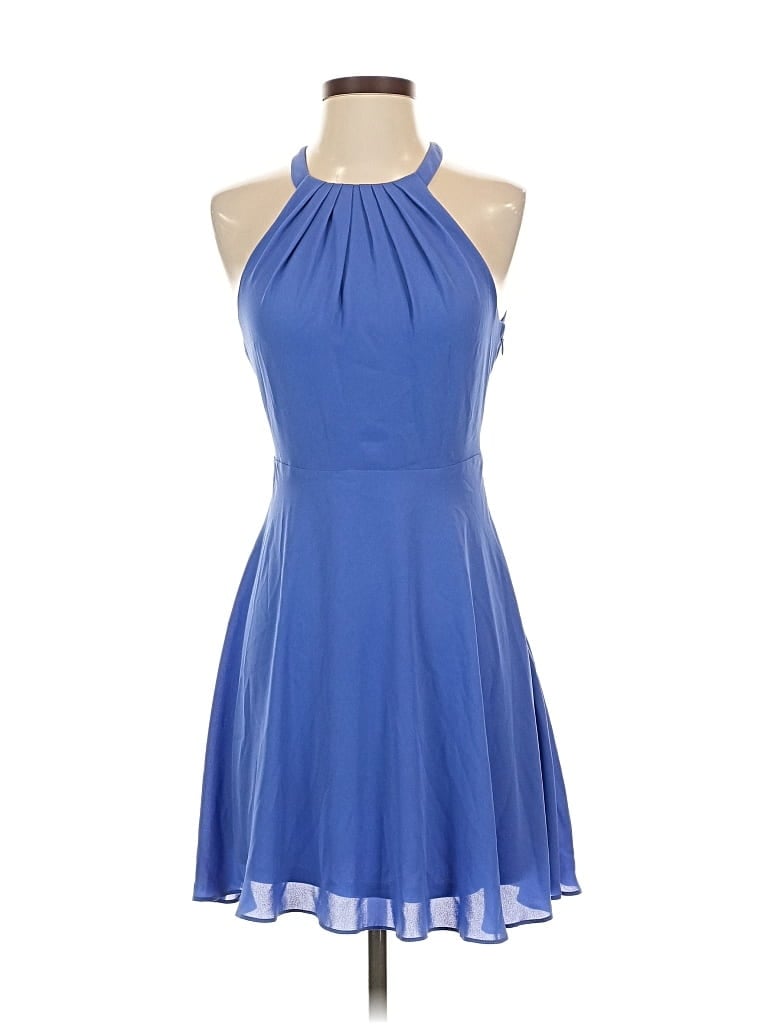 Pre-owned Express Cocktail Dress In Blue