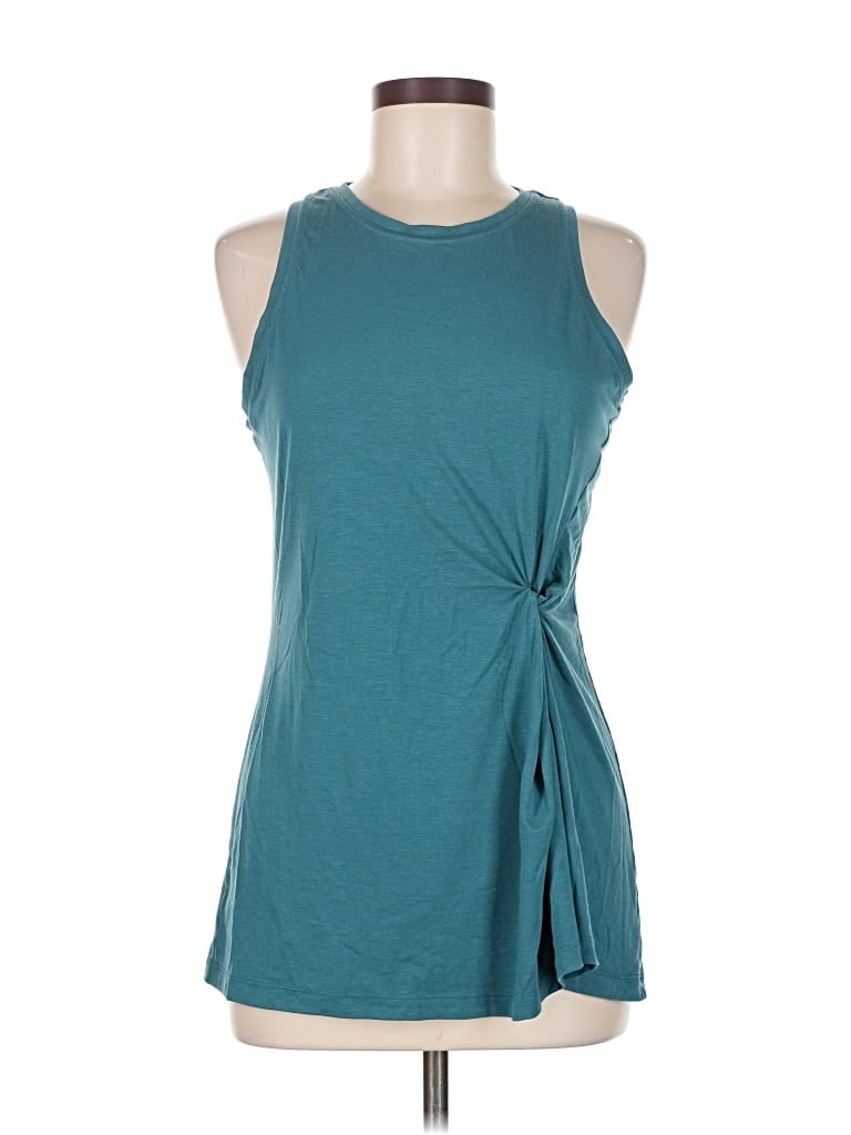 Pre-owned Athleta Sleeveless T-shirt In Blue