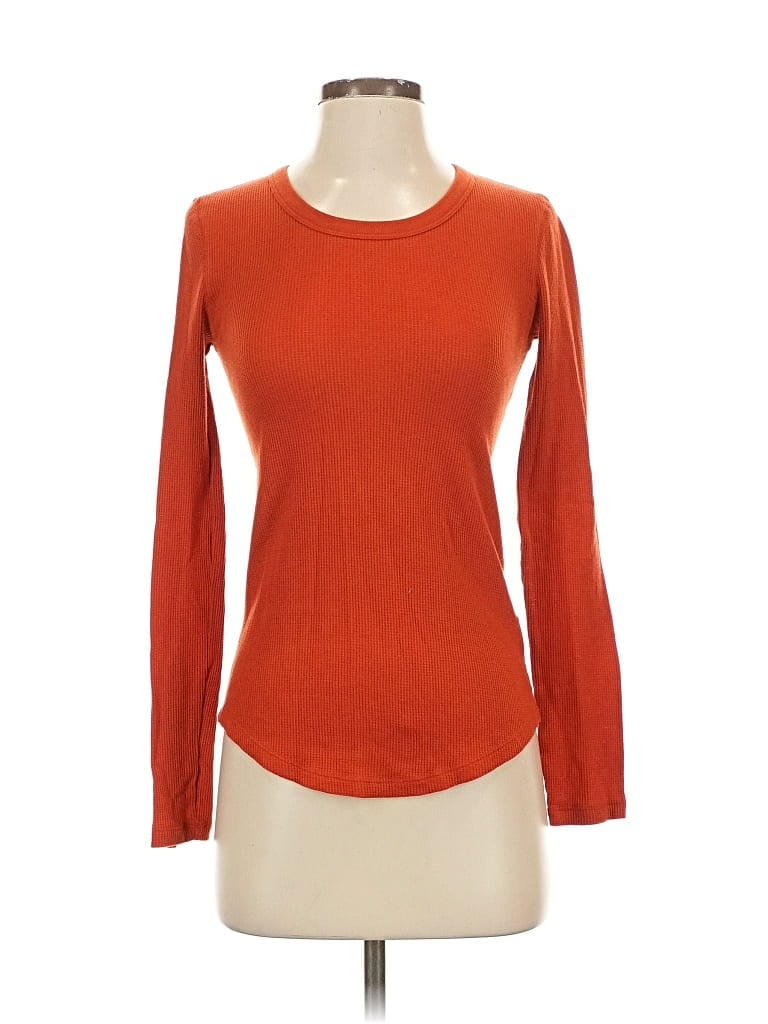 Pre-owned Gap Long Sleeve T-shirt In Orange