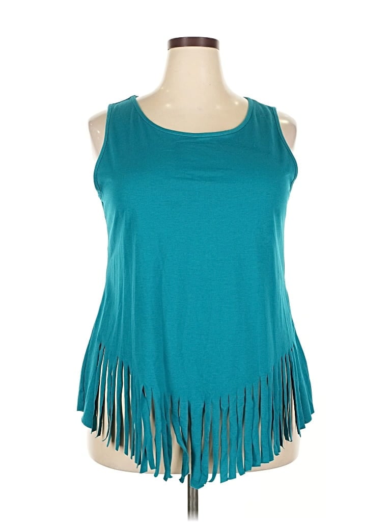 Pre-owned Emery Rose Sleeveless Blouse In Blue