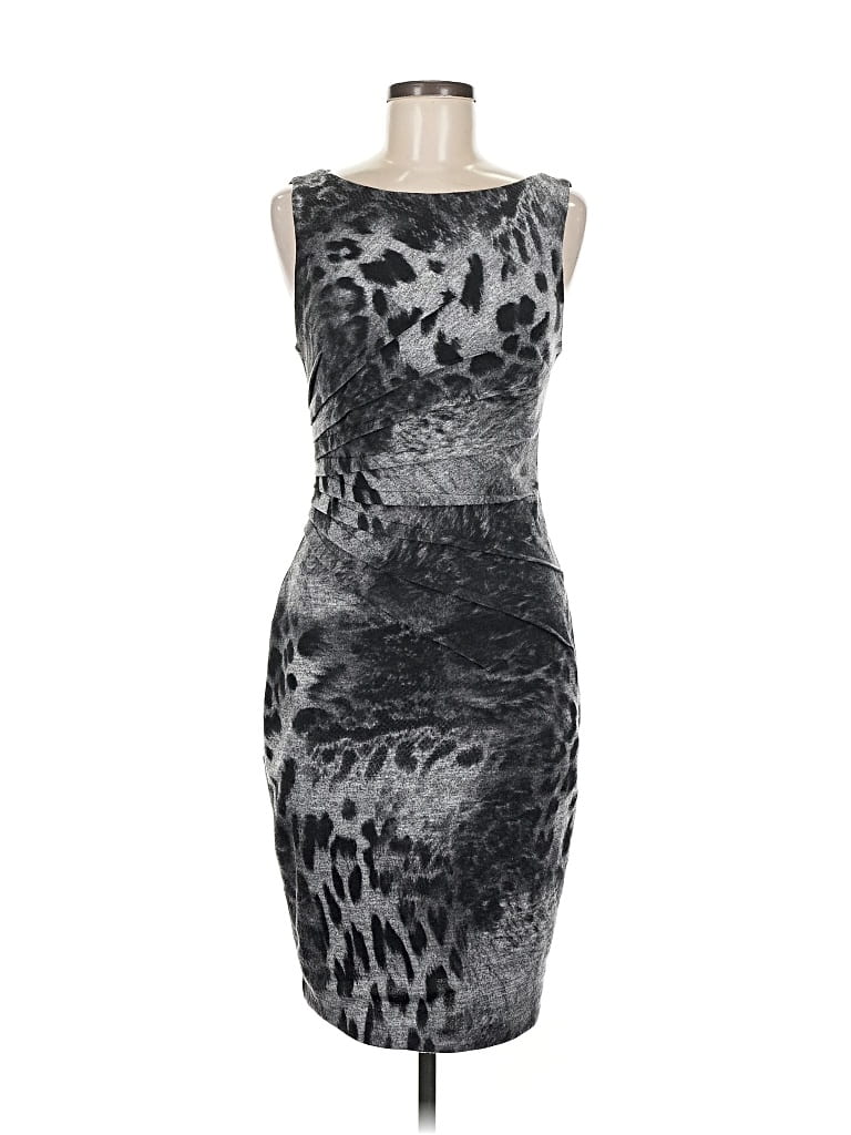 Pre-owned Caché Cocktail Dress In Gray