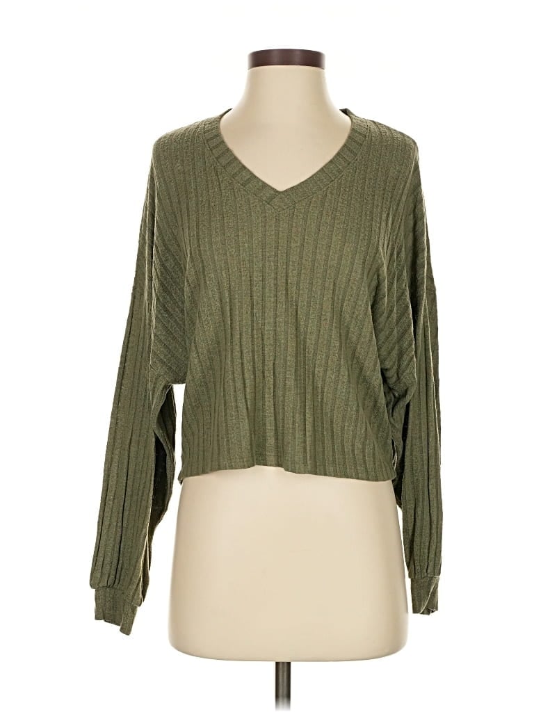 Pre-owned Lulus Pullover Sweater In Green
