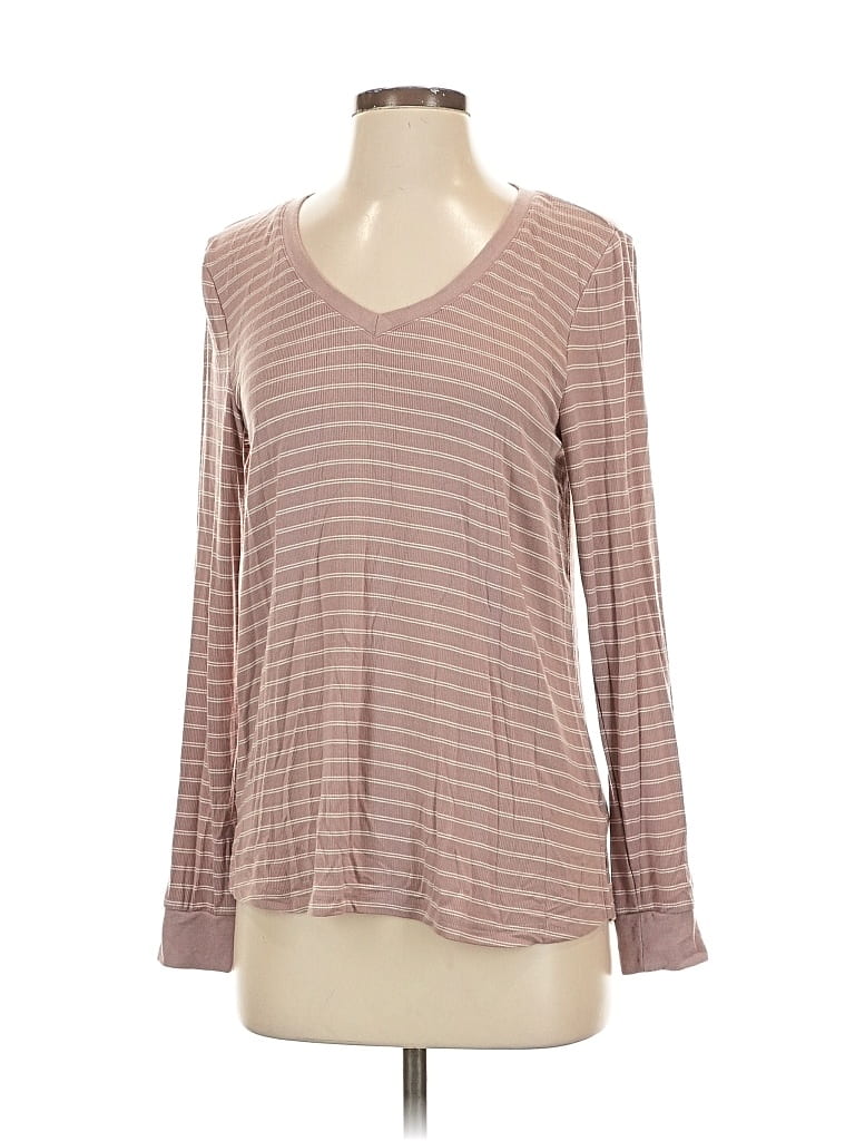 Pre-owned Thread & Supply Long Sleeve T-shirt In Brown