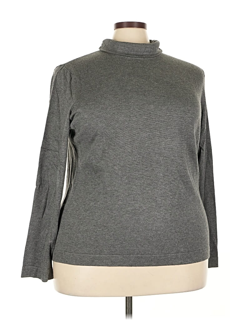 Pre-owned Joseph A Turtleneck Sweater In Gray