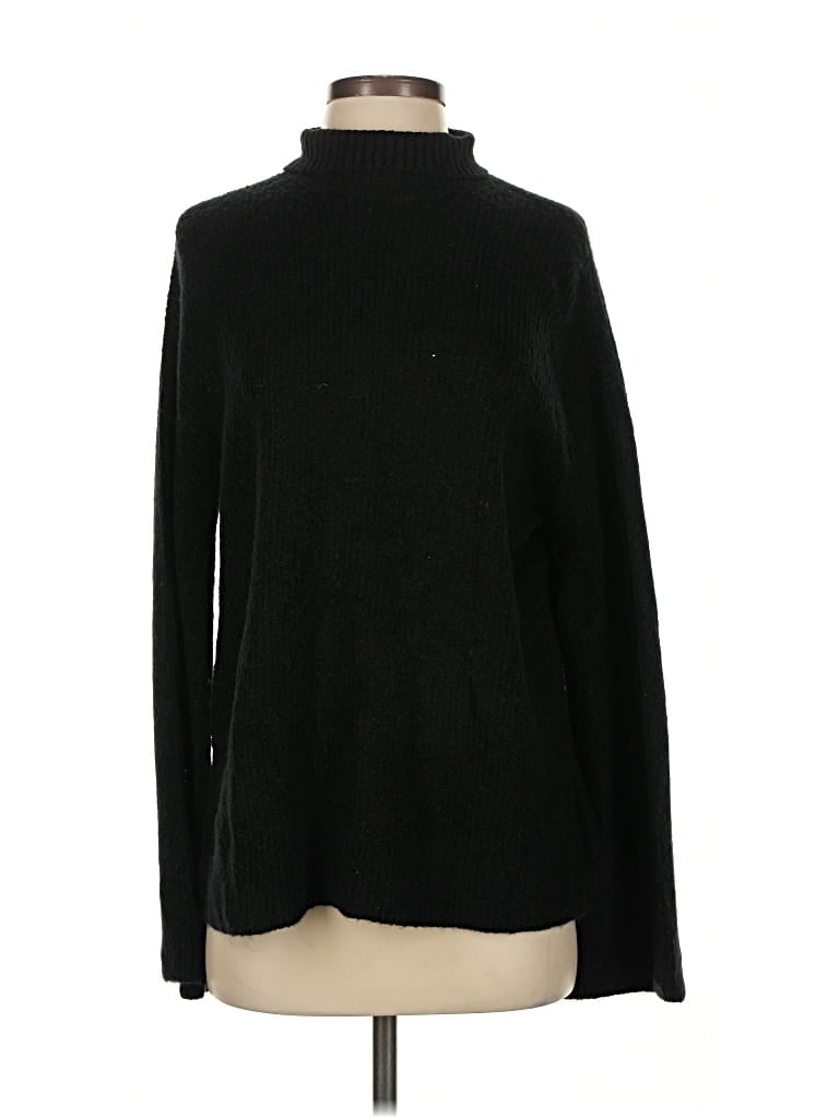 Pre-owned French Connection Long Sleeve Turtleneck In Black