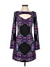 Mara Hoffman 100% Polyester Graphic Black Cocktail Dress Size 2 - photo 1