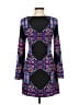 Mara Hoffman 100% Polyester Graphic Black Cocktail Dress Size 2 - photo 2