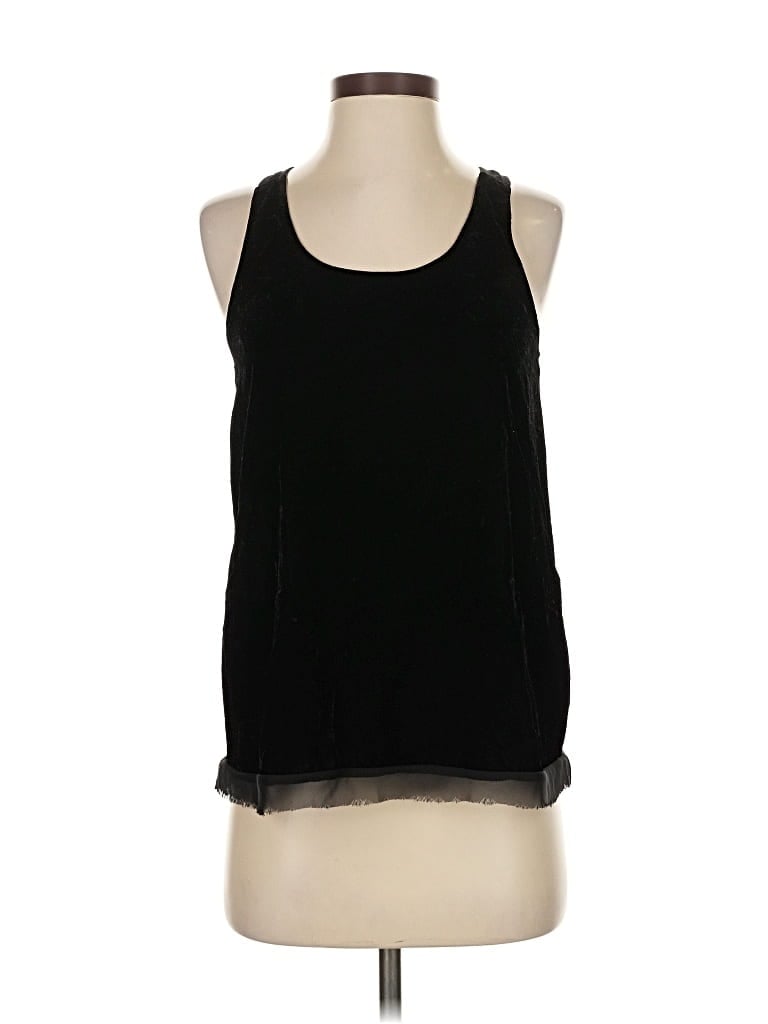 Pre-owned Guess Tank Top Black Halter Neckline Tops