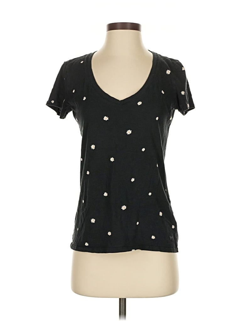 Pre-owned Victoria's Secret Pink Short Sleeve T-shirt In Black