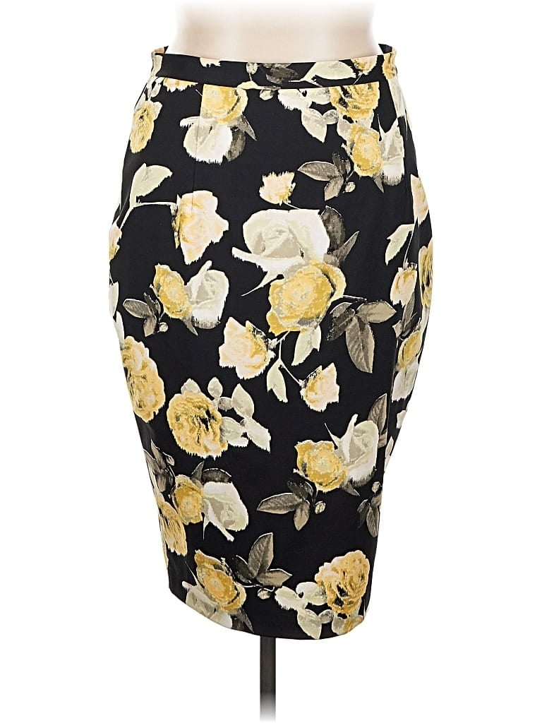 Pre-owned Asos Curve Formal Skirt In Yellow
