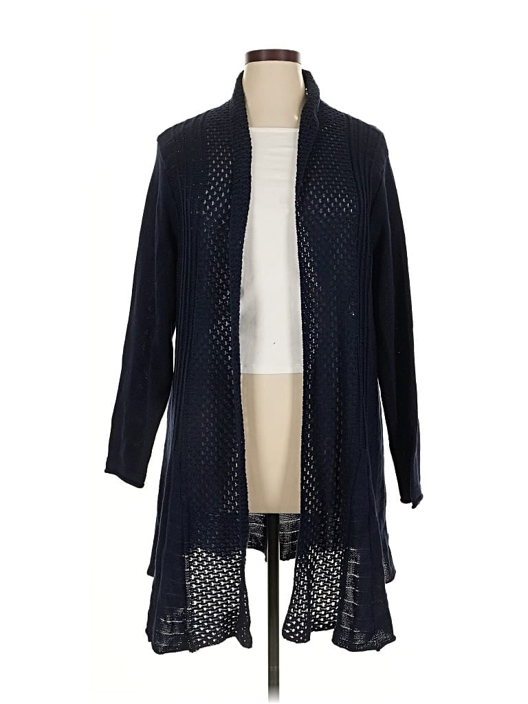 Pre-owned Molly & Isadora Cardigan Sweater In Blue