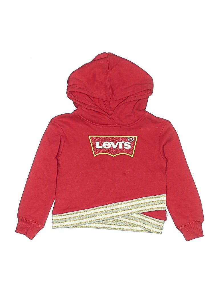 Pre-owned Levi's Kids'  Pullover Hoodie In Red