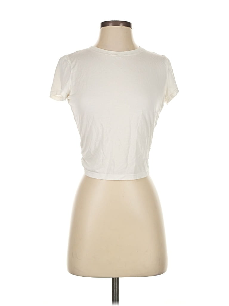 Pre-owned Lulus Short Sleeve T-shirt In Burgundy