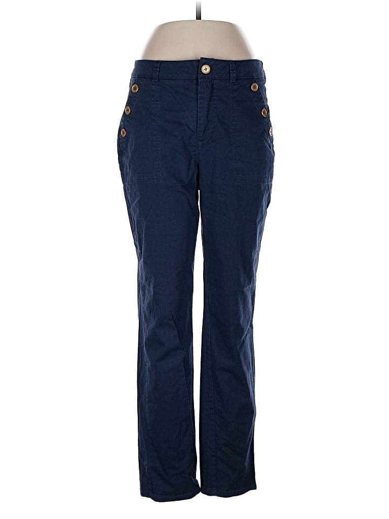Pre-owned Saint + Sofia Casual Pants In Blue