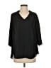 Premise Studio 100% Polyester Black 3/4 Sleeve Blouse Size S (estimated) - photo 1