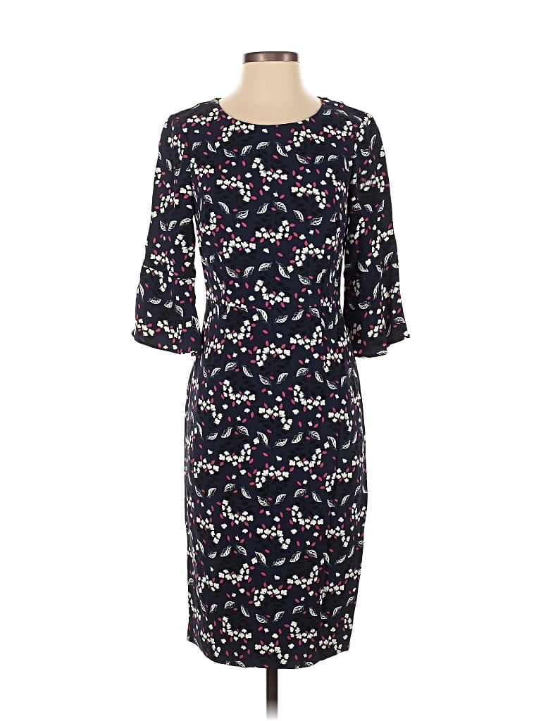 Boden Cocktail Dress - Sheath: Black Print Pattern Dresses - Used - Size 2